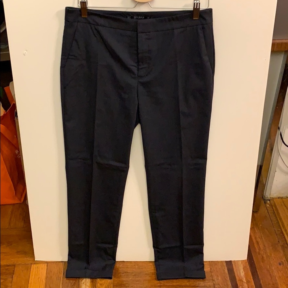 Zara Dark Navy Trousers